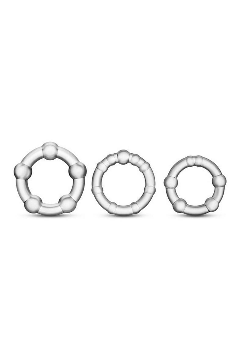 Stay Hard | Beaded Cock Rings | Clear