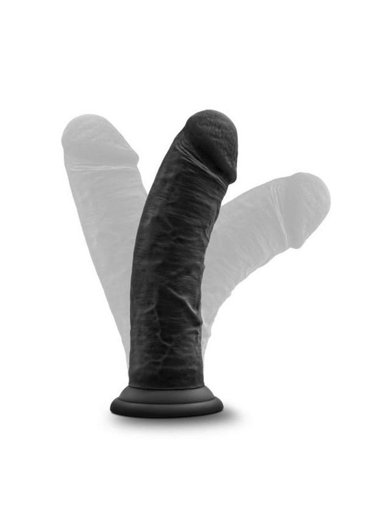 Ruse Jammy Silicone Dildo 8in - Black