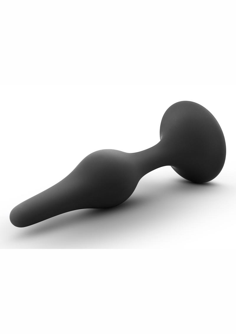 Luxe Beginner Silicone Butt Plug Small - Black Lady Konfidential Luxe Beginner Silicone Butt Plug Small - Black Lady Konfidential