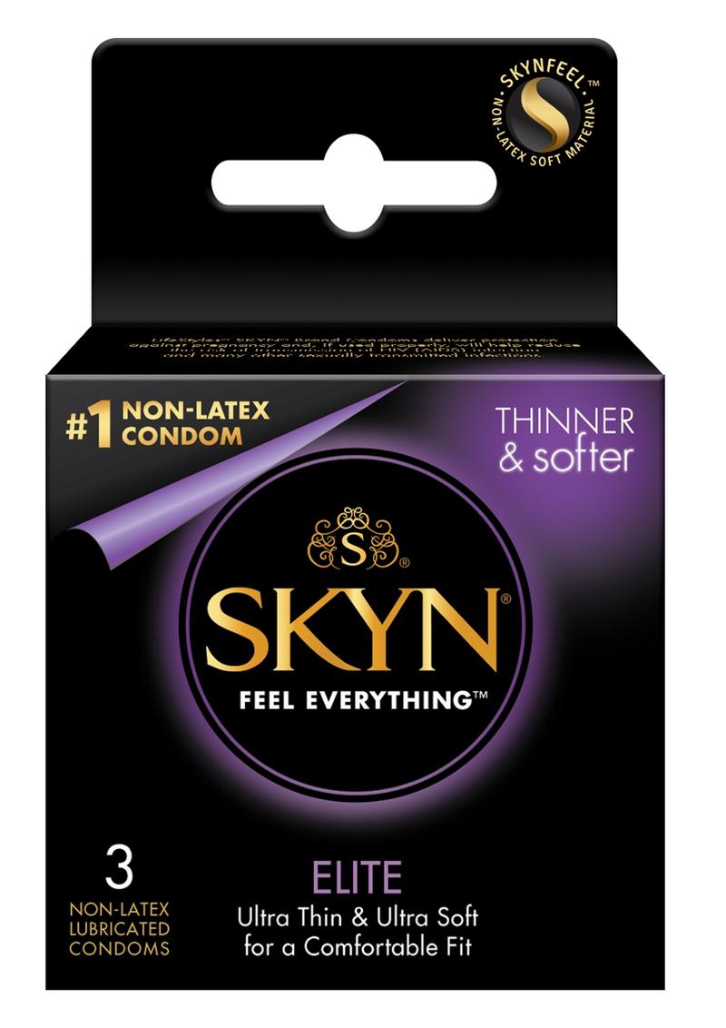 Lifestyles Skyn Elite Non Latex Lubricated Condoms 3-Pack  Lady  Konfidential