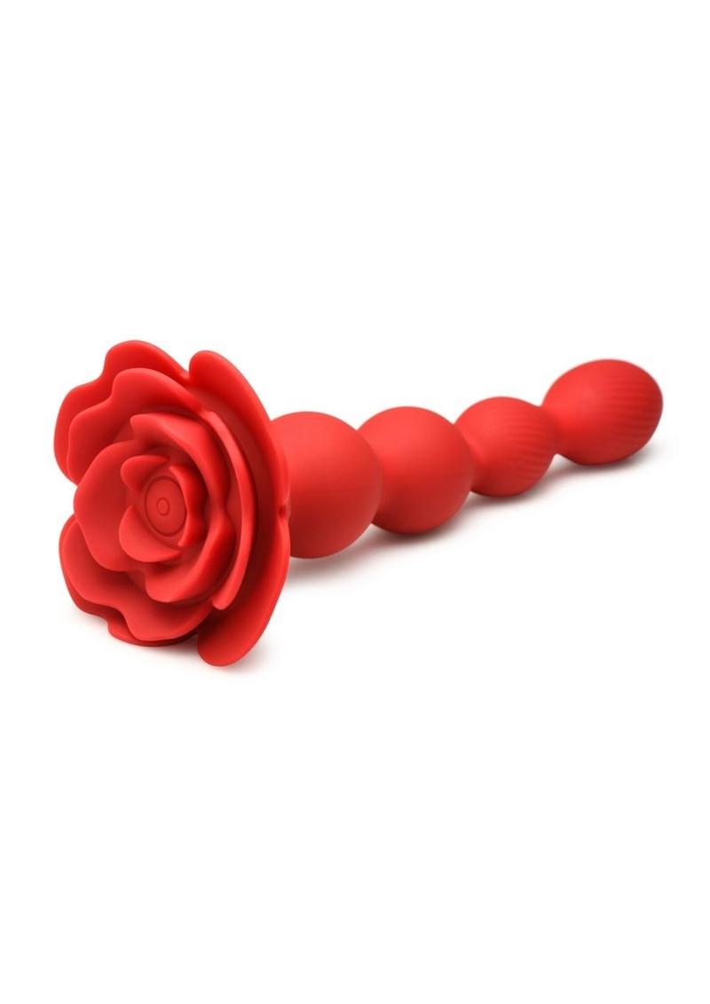 Bloomgasm Rose Twirl Rechargeable Silicone Rotating Anal Beads - Red Lady Konfidential Bloomgasm Rose Twirl Rechargeable Silicone Rotating Anal Beads - Red Lady Konfidential