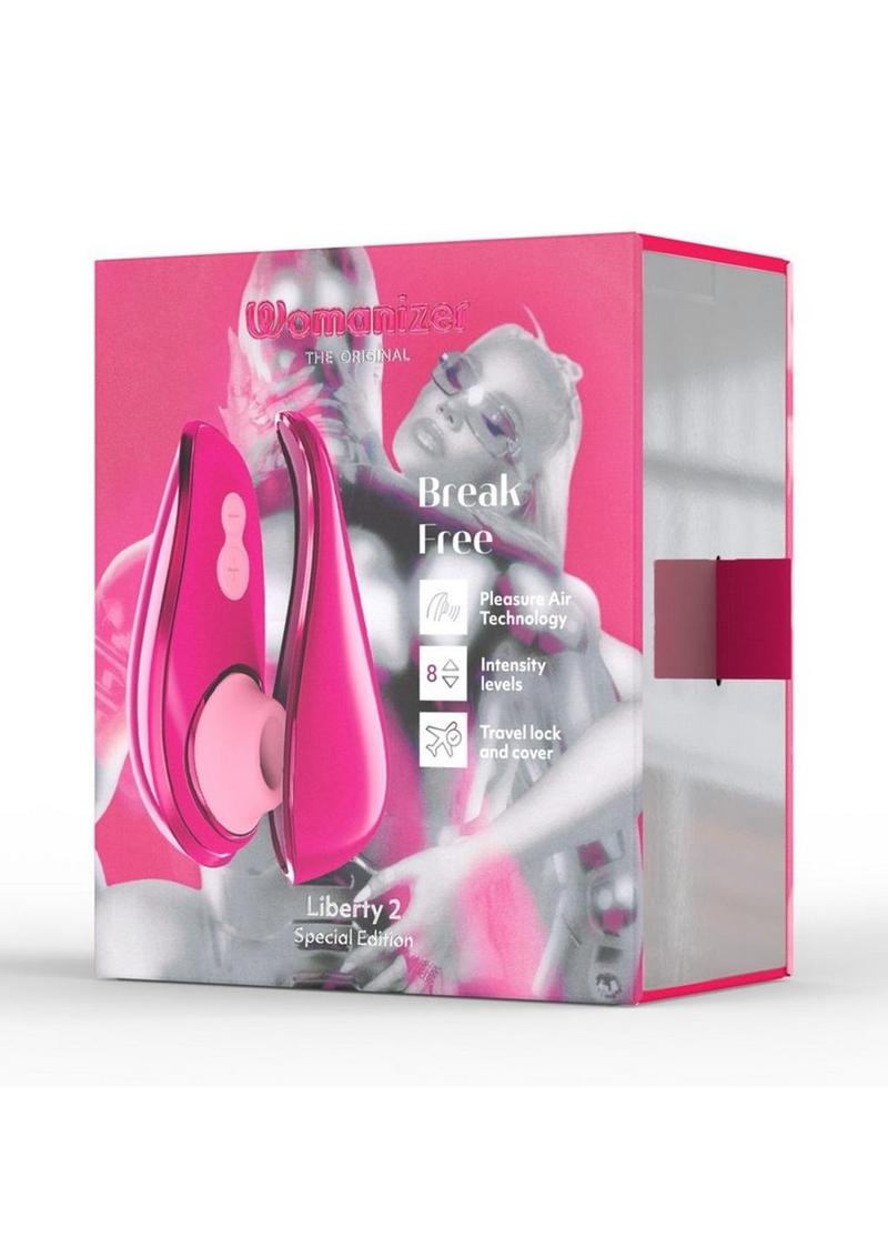 Womanizer Liberty 2 Iggy Azalea Rechargeable Silicone Clitoral Stimulator Special Edition - Pink