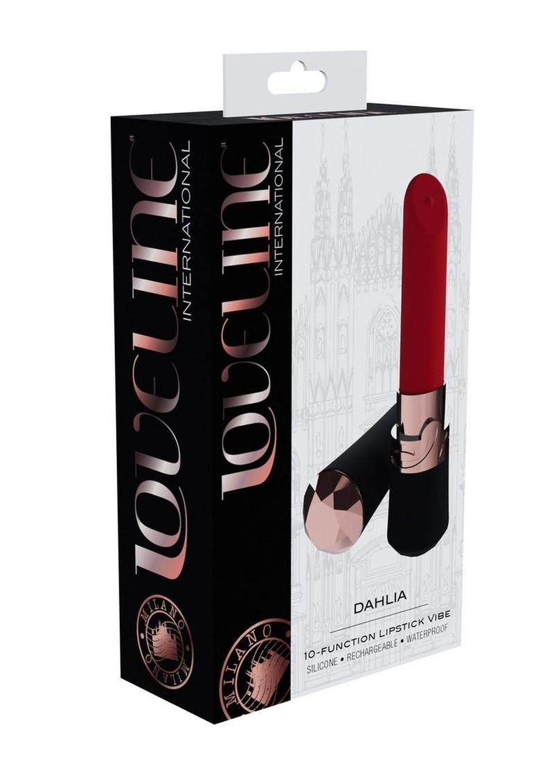 Loveline Dahlia 10 Function Silicone Lipstick Vibrator
