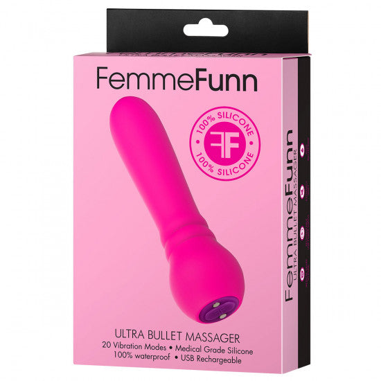 FemmeFunn Ultra Bullet The Original Silicone Bullet Vibrator - Pink