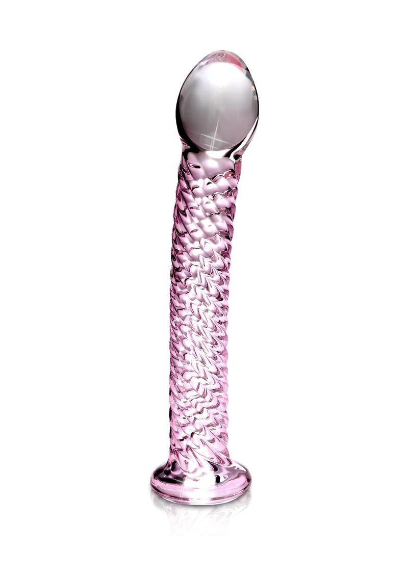 Icicles No 53 Textured Glass Dildo 6.75in Lady Konfidential Icicles No 53 Textured Glass Dildo 6.75in Lady Konfidential