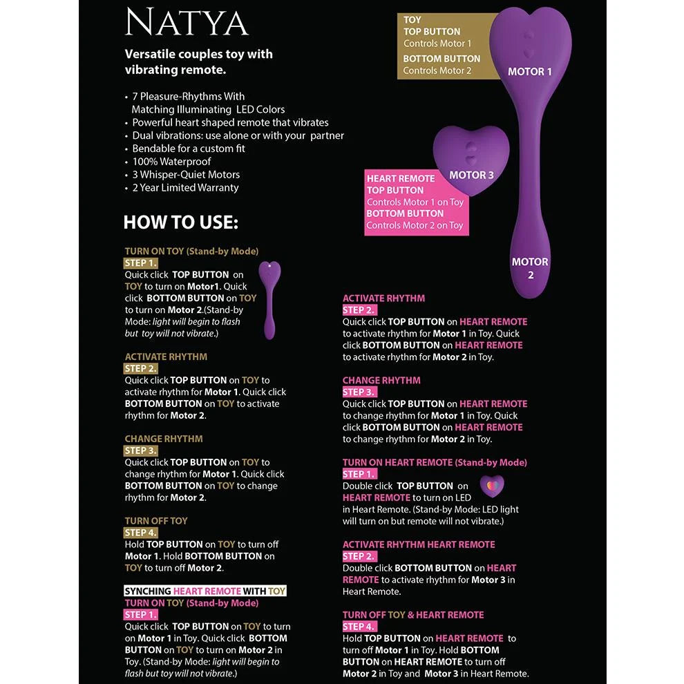 Kama Sutra | Natya | Wearable C-Shaped Dual Vibrator with Remote