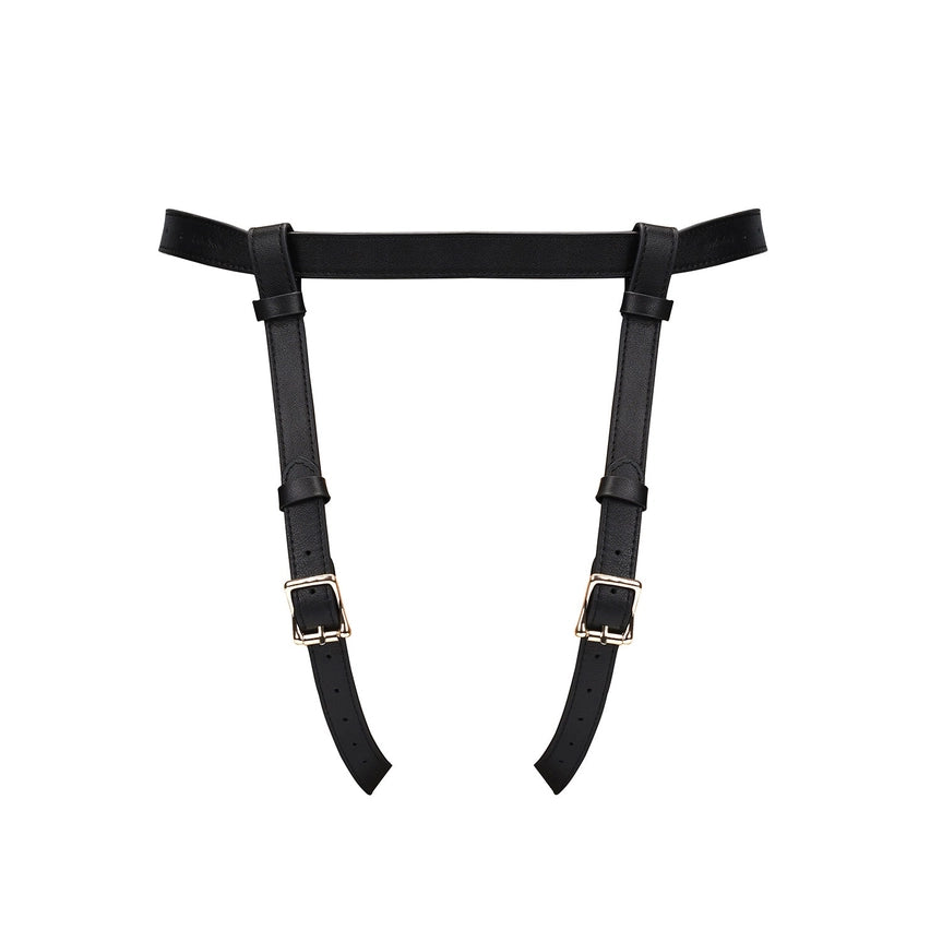 Deluxe Leather Strap On Harness
