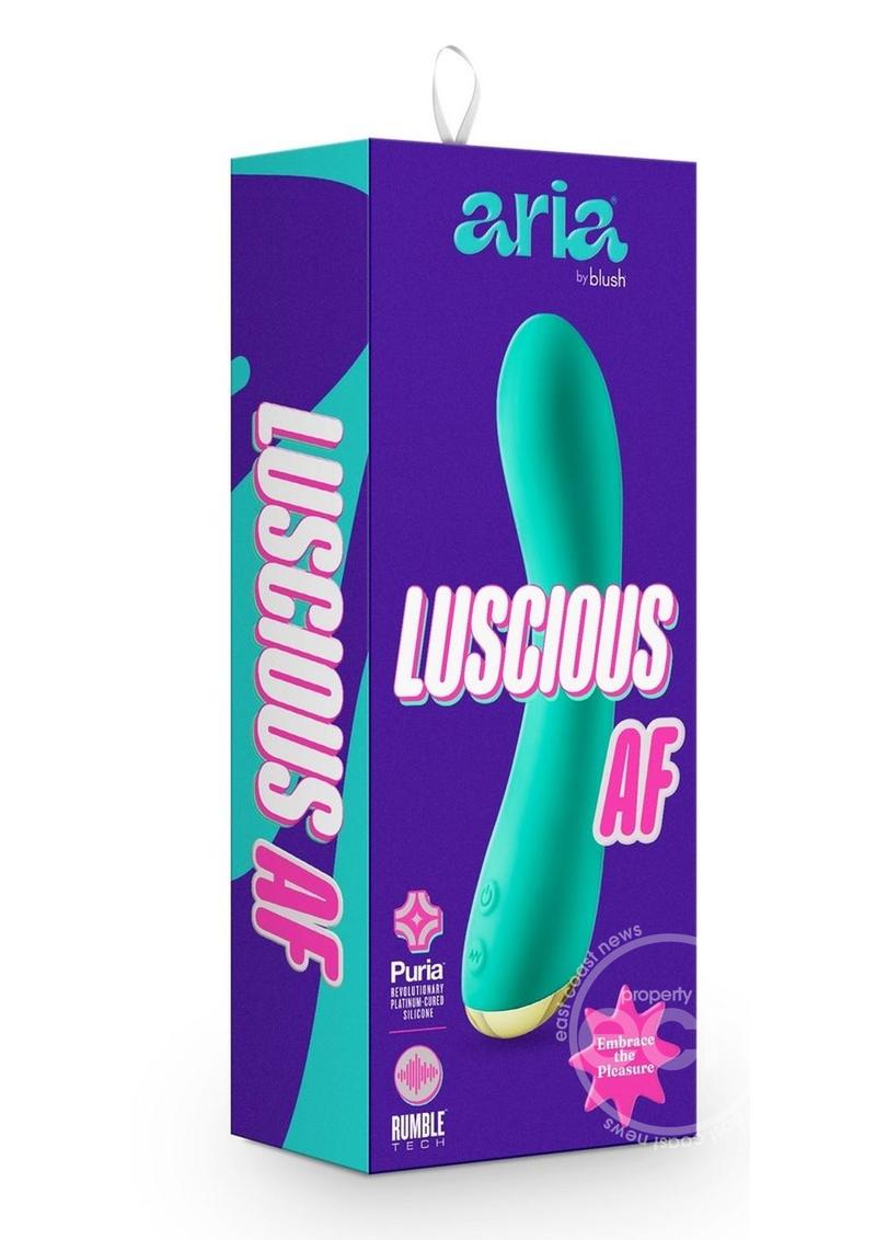 Aria Luscious AF Silicone Vibrator - Teal
