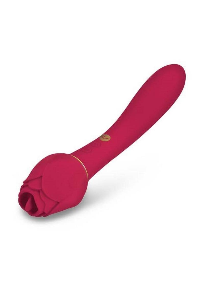 Secret Kisses Rosegasm Lingo Rechargeable Silicone Dual End Vibrator w Lady Konfidential Secret Kisses Rosegasm Lingo Rechargeable Silicone Dual End Vibrator w Lady Konfidential