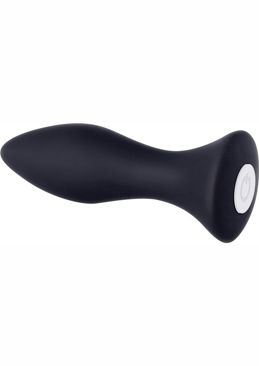 Mighty Mini Rechargeable Silicone Anal Plug - Black