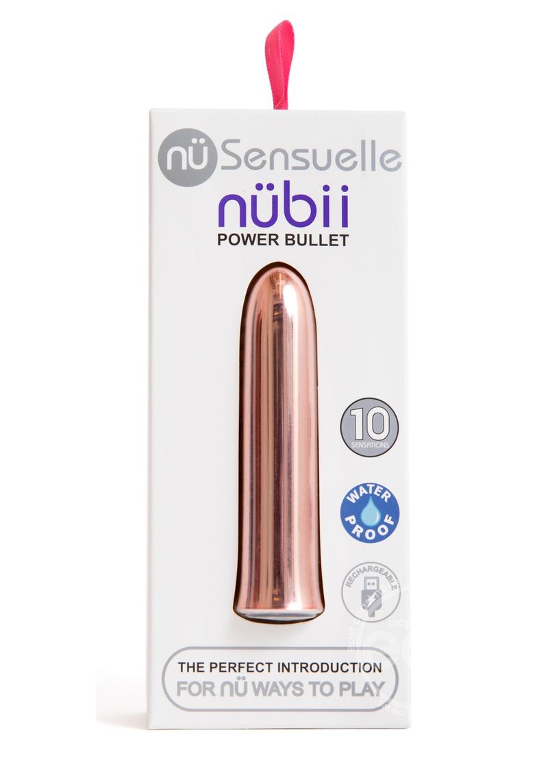 Sensuelle Nubii 15 Function Rechargeable Suvi Bullet Vibrator - Rose Gold