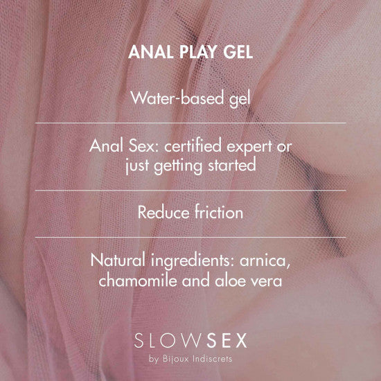 Slow Sex by Bijoux Indiscrets | Anal Play Gel | Relaxing Anal Glide