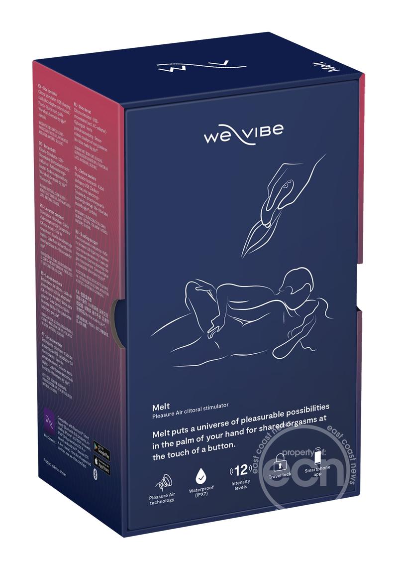 We-Vibe Melt Pleasure Air Rechargeable Silicone Clitoral Stimulator - Midnight Blue