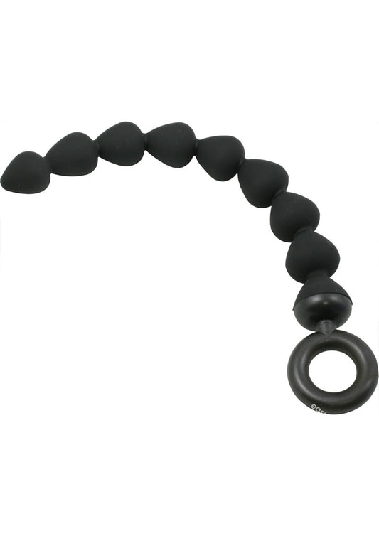 Sex & Mischief Silicone Anal Beads - Black