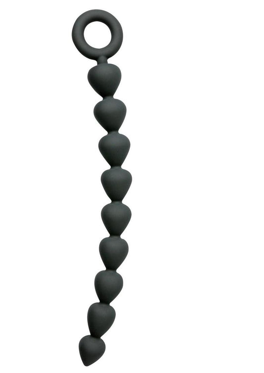 Sex & Mischief Silicone Anal Beads - Black