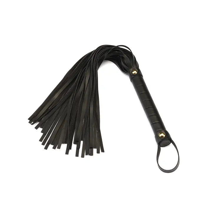 Liebe Seele | Vegan Leather Flogger | Black & Rose Gold