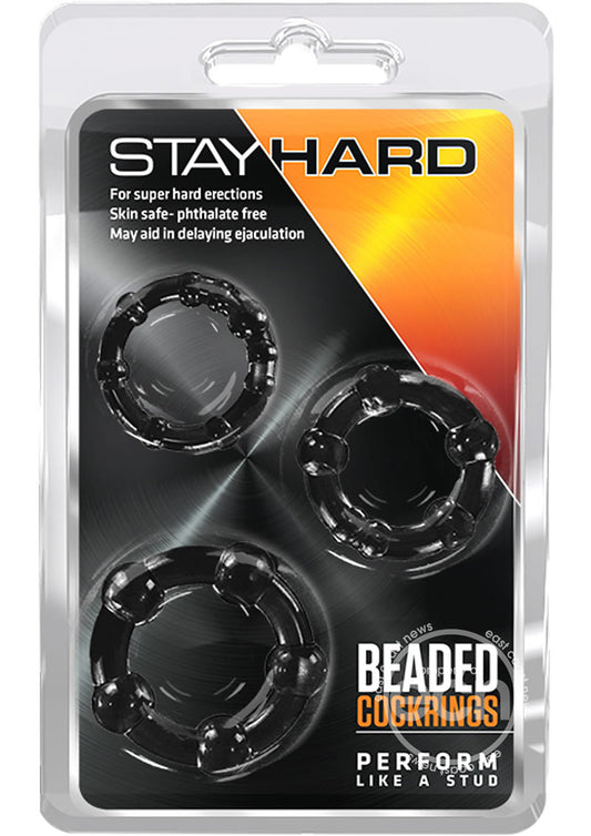 Stay Hard | 3pc Beaded Cock Rings | Intentsify Erections