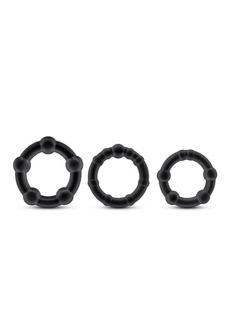 Stay Hard | 3pc Beaded Cock Rings | Intentsify Erections