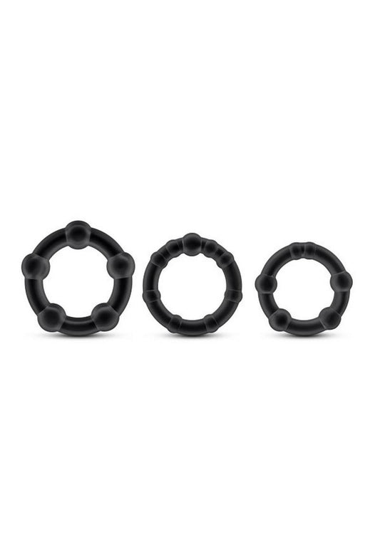 Stay Hard | 3pc Beaded Cock Rings | Intentsify Erections