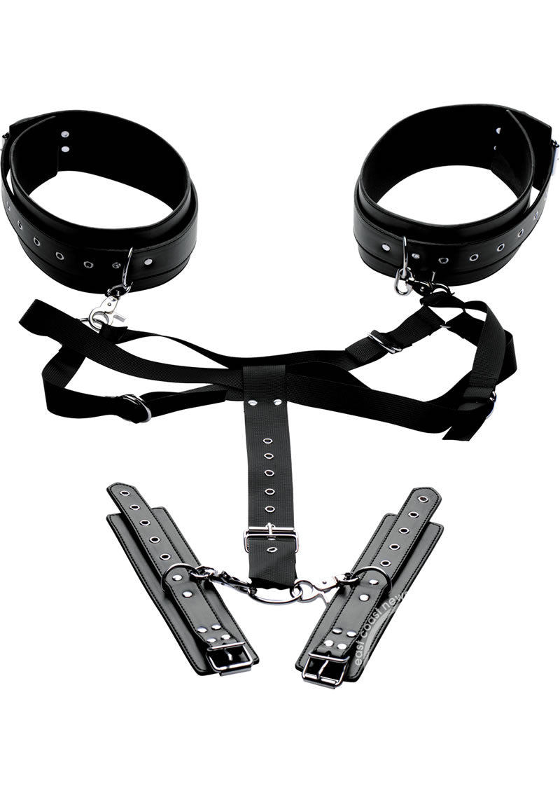 Acquire Easy Access Thigh Harness with Wrist Cuffs