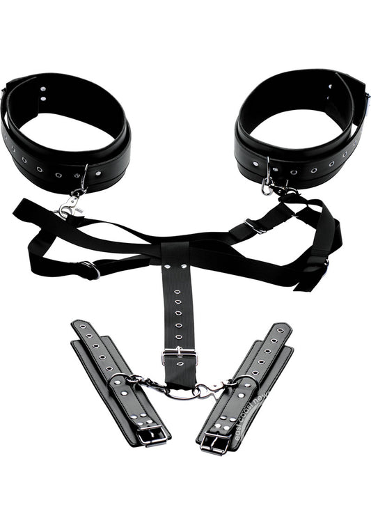 Acquire Easy Access Thigh Harness with Wrist Cuffs