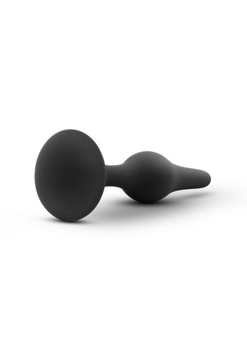 Luxe Beginner Silicone Butt Plug Small - Black Lady Konfidential Luxe Beginner Silicone Butt Plug Small - Black Lady Konfidential