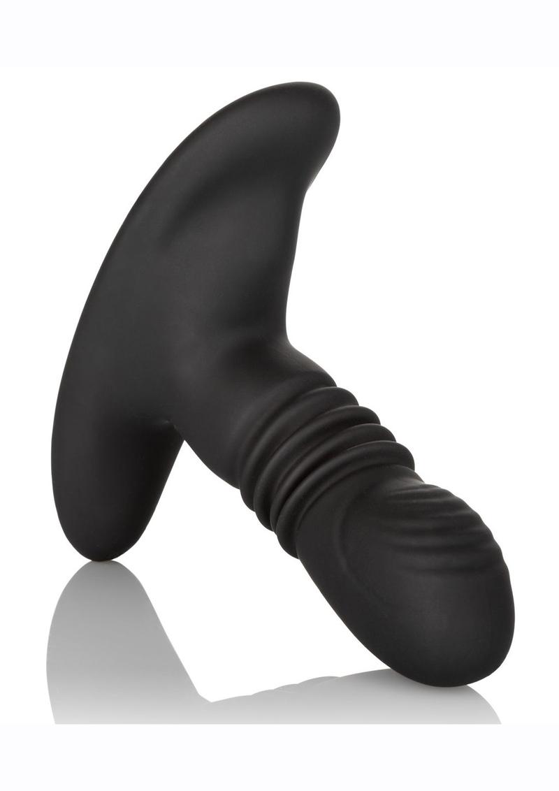 Eclipse: Thrusting Rotator Probe: Silicone Rechargeable Vibrating Anal Plug