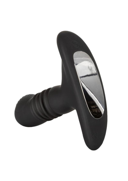 Eclipse: Thrusting Rotator Probe: Silicone Rechargeable Vibrating Anal Plug