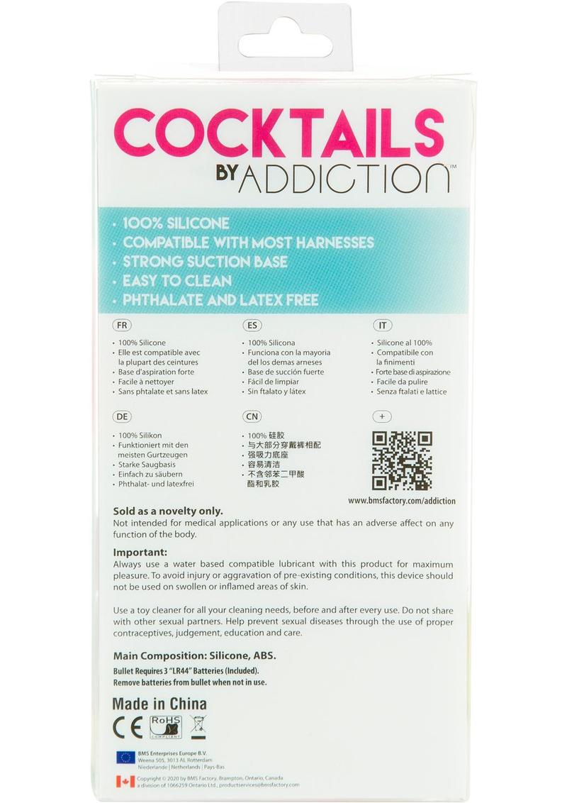 Addiction Cocktails Silicone Dildo 5.5in - Purple Cosmo