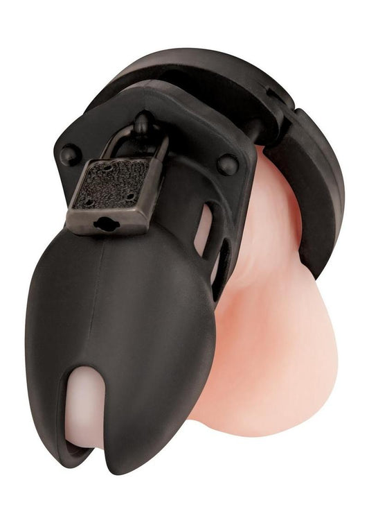 Blue Line Silicone Chastity Cage