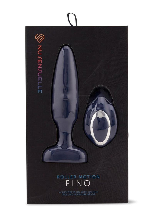 Nu Sensuelle Fino Roller Motion Rechargeable Silicone Anal Plug with Remote Control