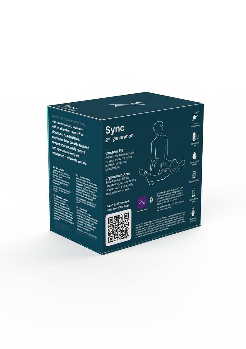 We-Vibe Sync 2 Rechargeable Silicone Couples Vibrator with Remote Cont Lady Konfidential We-Vibe Sync 2 Rechargeable Silicone Couples Vibrator with Remote Cont Lady Konfidential