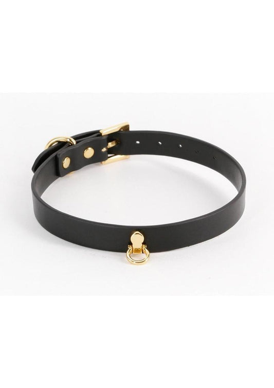 Fetish & Fashion Cara Collar - Black/Gold