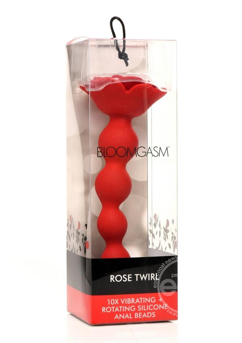 Bloomgasm Rose Twirl Rechargeable Silicone Rotating Anal Beads - Red Lady Konfidential Bloomgasm Rose Twirl Rechargeable Silicone Rotating Anal Beads - Red Lady Konfidential