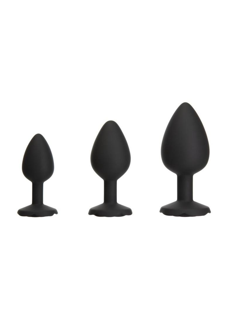 Roses Til Dawn Silicone 3 Piece Butt Plug Set