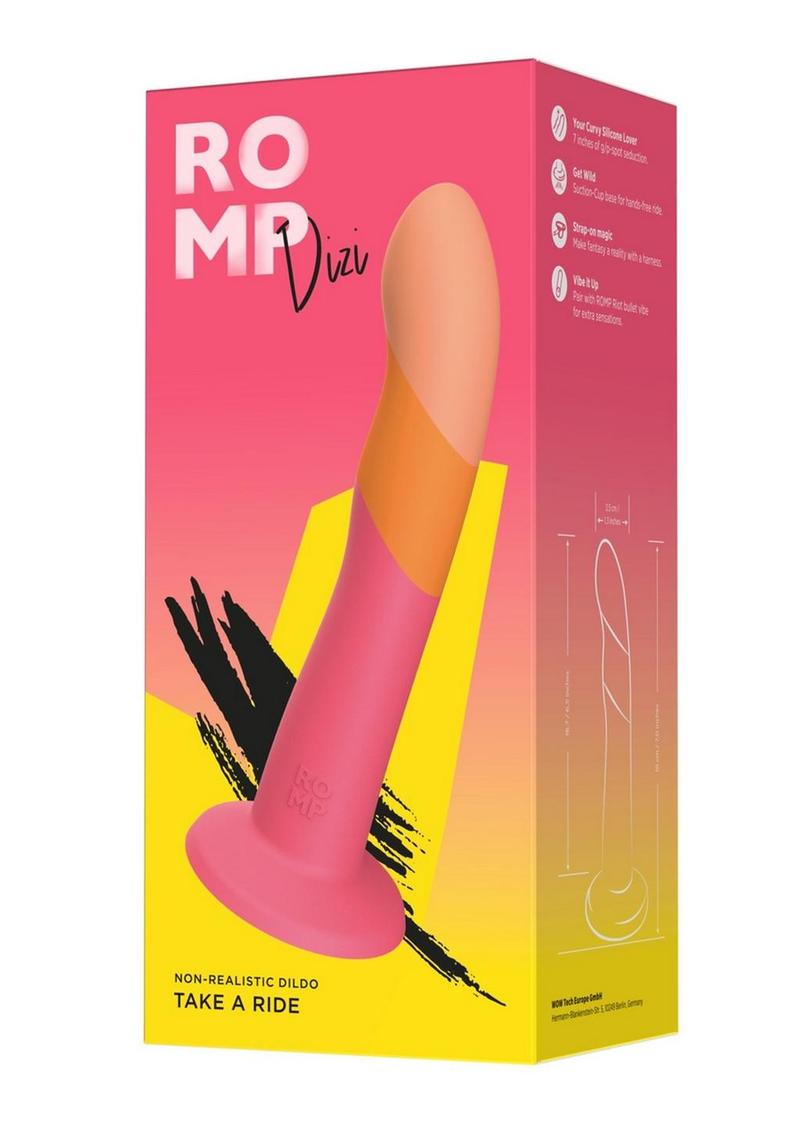 Romp Dizi Silicone Dildo - Pink/Orange  Lady Konfidential
