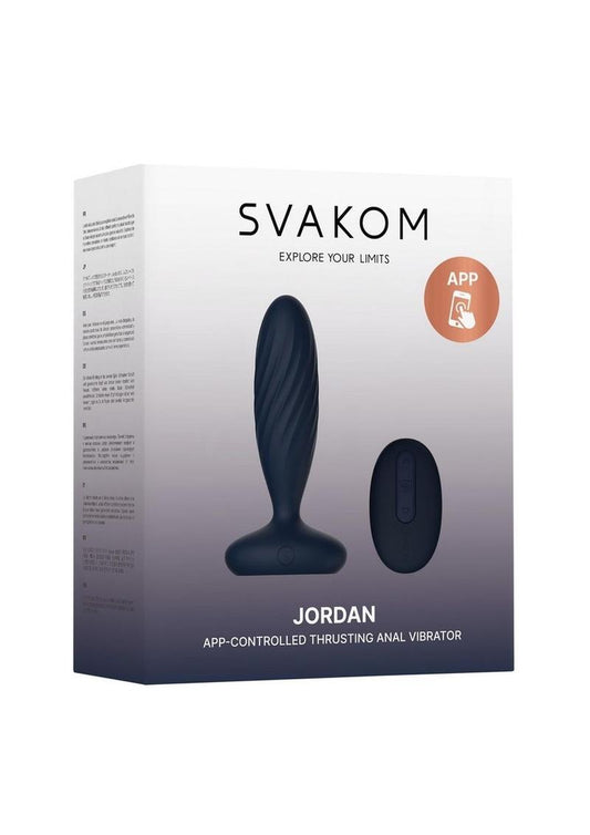 Svakom Jordan Rechargeable Silicone App Control Thrusting Anal Plug