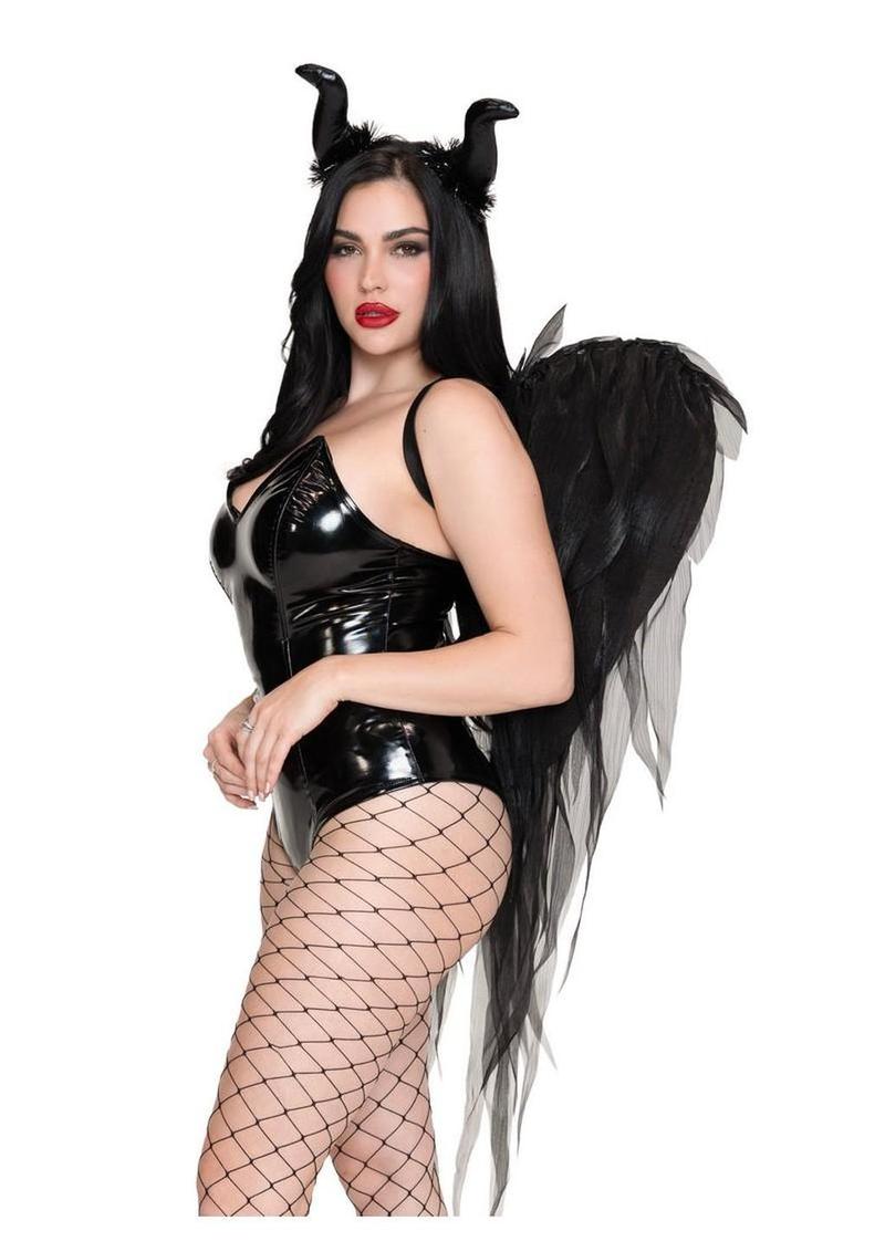 Leg Avenue | Dark Enchantress Wings and Horn Headband