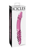 Icicles No. 57 Double-Sided Textured Glass Dildo 9in