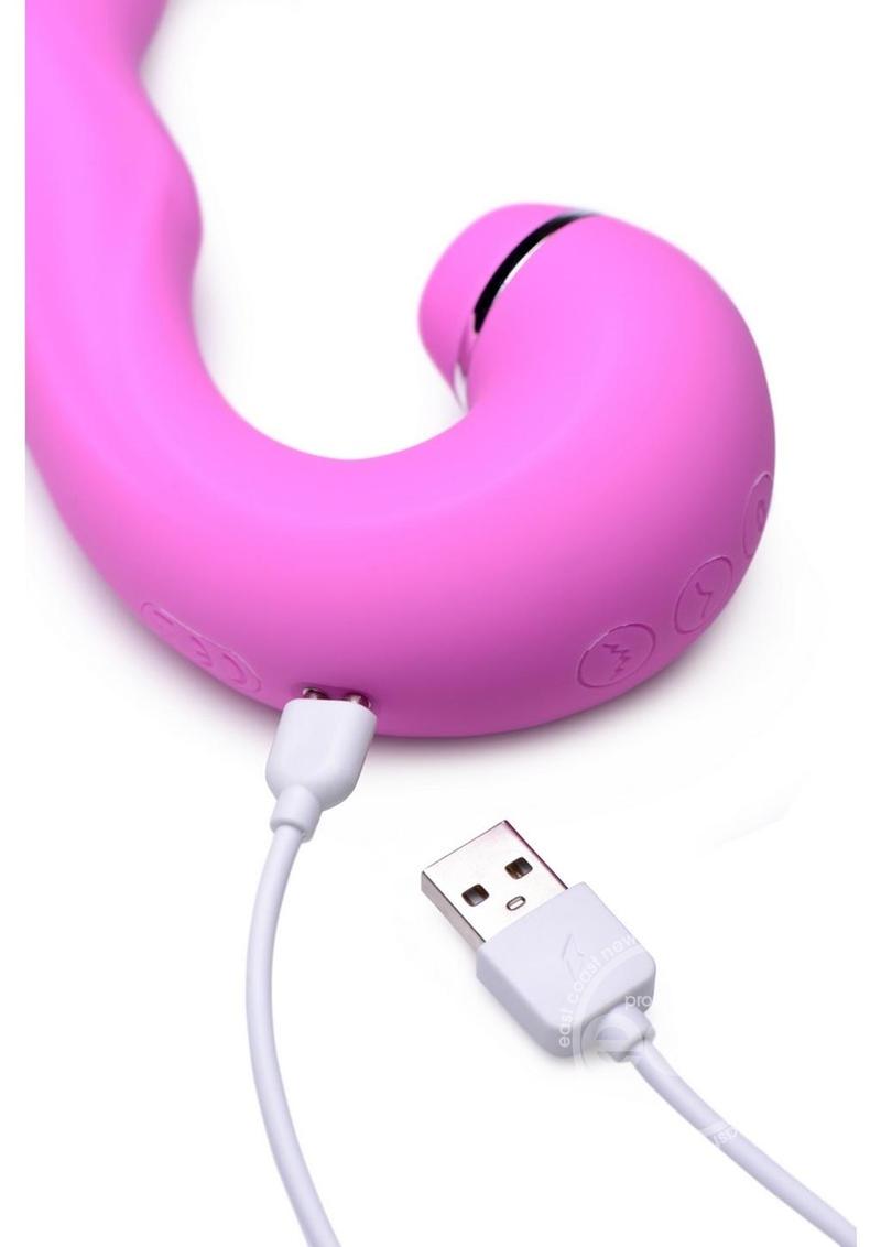 Easily charge the Shegasm with a magnetic pin to USB cable. 