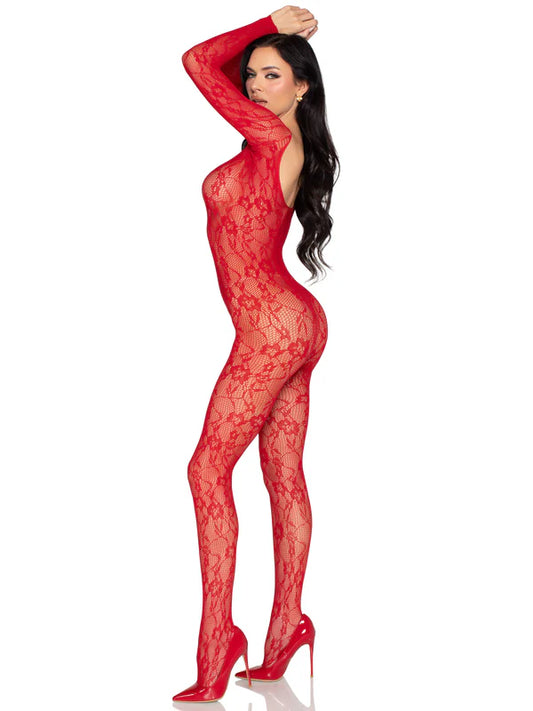 Leg Avenue | Off-the-Shoulder Bodystocking | Net & Lace Lingerie