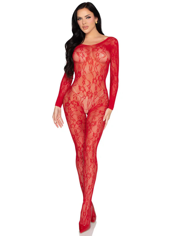 Leg Avenue | Off-the-Shoulder Bodystocking | Net & Lace Lingerie