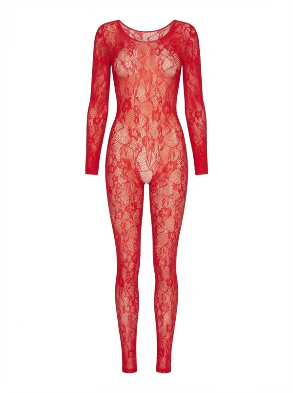 Leg Avenue | Off-the-Shoulder Bodystocking | Net & Lace Lingerie