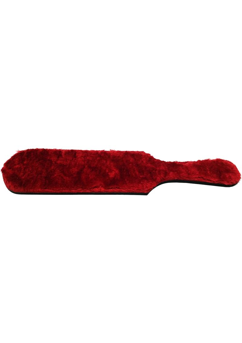 Rouge | Leather Paddle with Faux Fur | Sensory & Impact Play