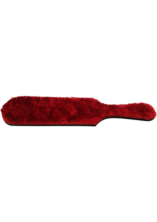 Leather Paddle with Faux Fur