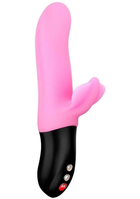 Bi Stronic Fusion Silicone Dual Action Pulsator with Clitoral Stimulator - Candy Rose