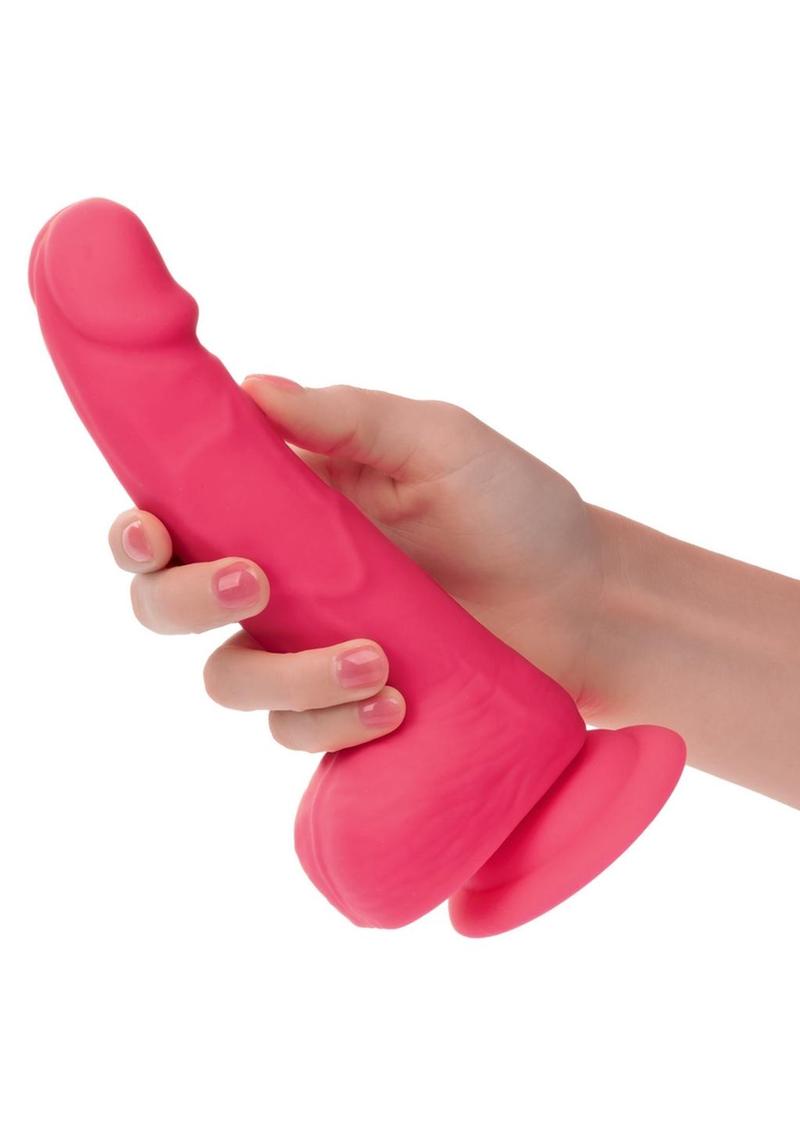 CalExotics | 6" Dildo - Neon Pink | Silicone Studs
