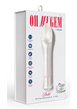 Oh My Gem Bold Rechargeable Silicone Vibrator - Bold