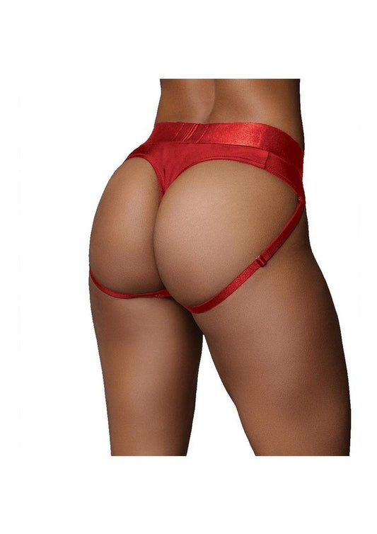 Ouch! Vibrating Strap-On Thong with Rechargeable Bullet