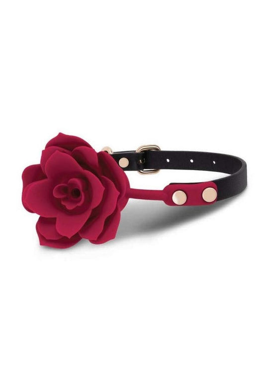 Rosegasm Bloom Silicone Mouth Gag - Red